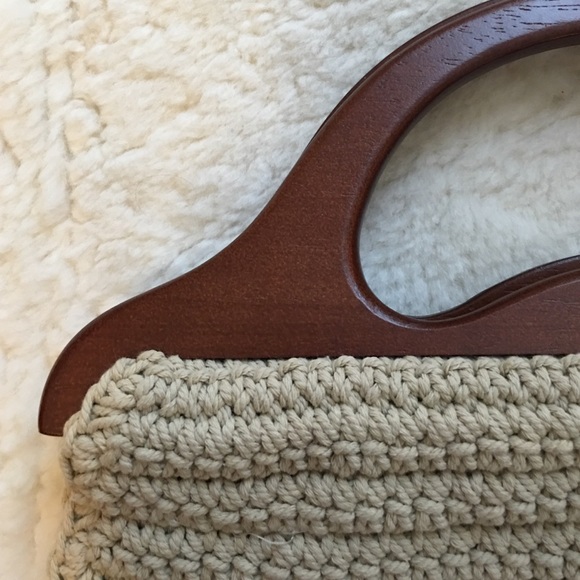 Vintage macrame knitted bag - Picture 3 of 3