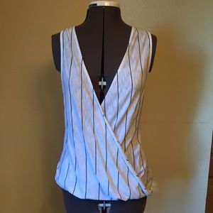 Silence + noise striped top