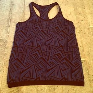 Blue and black workout top!