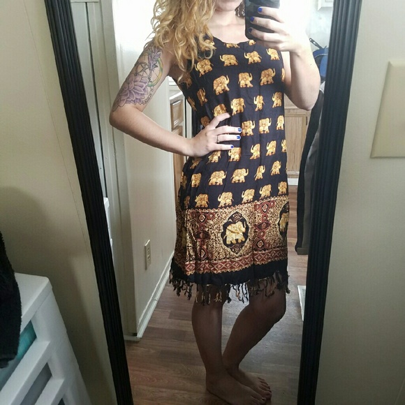 Elephant Print Dress