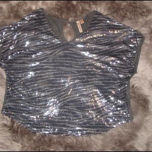 💥✨Sequin Blue/Silver Stunning Blouse ✨💥