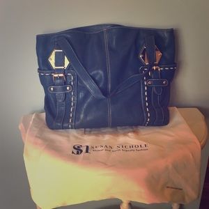 Susan Nichole blue large purse