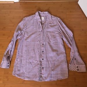 Gap Fitted Boyfriend plaid button down