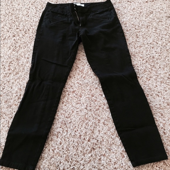 Ultra skinny black pants, size 0R