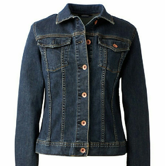 Lands' End Denim Jean Jacket