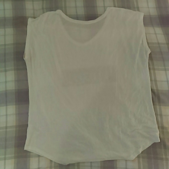 Express Metallic Cheetah Cross Graphic Tee - Picture 2 of 3