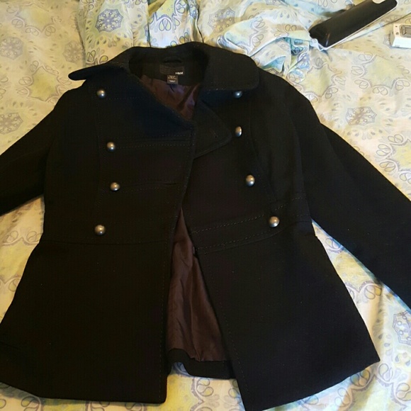 H&M military style peacoat