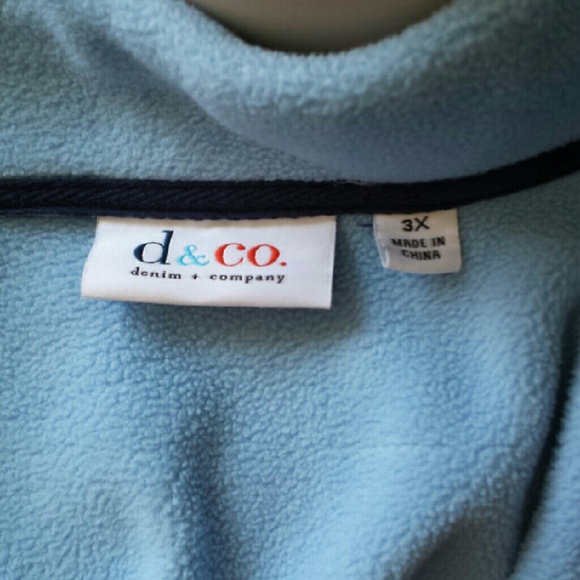 SOLD - Beautiful plus size zip up fleece - Picture 6 of 6