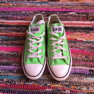 Lime green converse