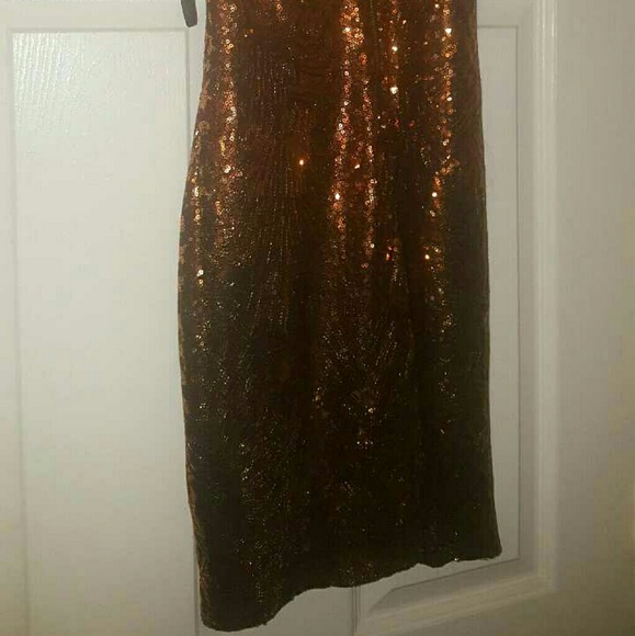 Bebe bronze color dress - Picture 3 of 3
