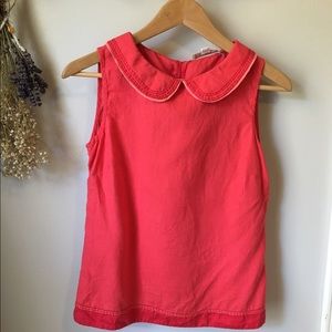 Boden sleeveless red blouse