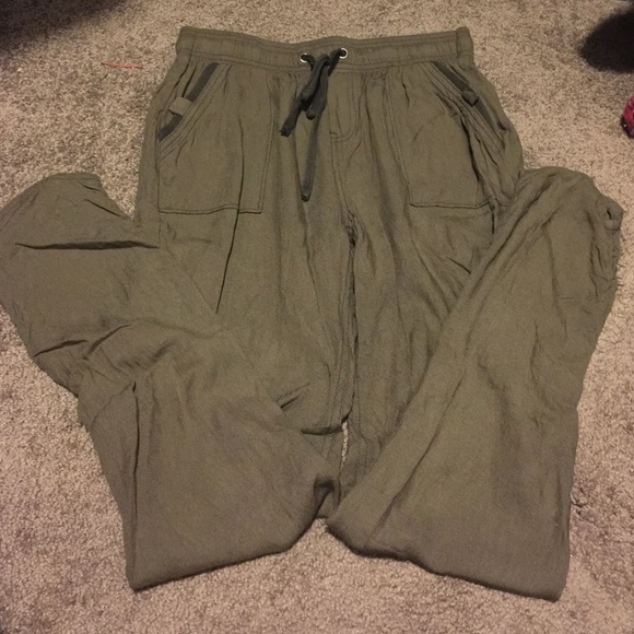 Olive green joggers