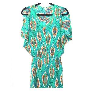 Collective Concepts print dress dolman sleeve