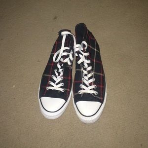 Converse High Top Plaid Shoes [mens 9][womens 11]