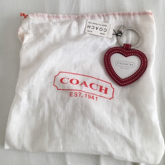 Coach Heart Frame keychain