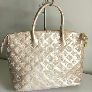 Tan Patent  Style Purse