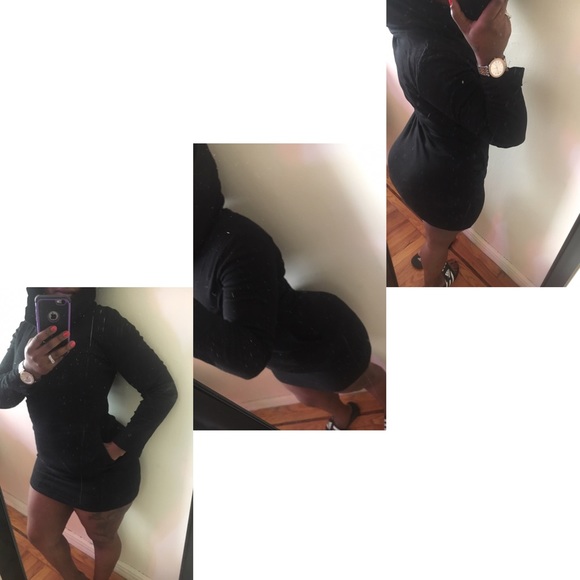 Last One🍂Casual Draped Hooded Dress - Picture 3 of 4