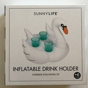 Sunnylife Inflatable Swan Drink Holder