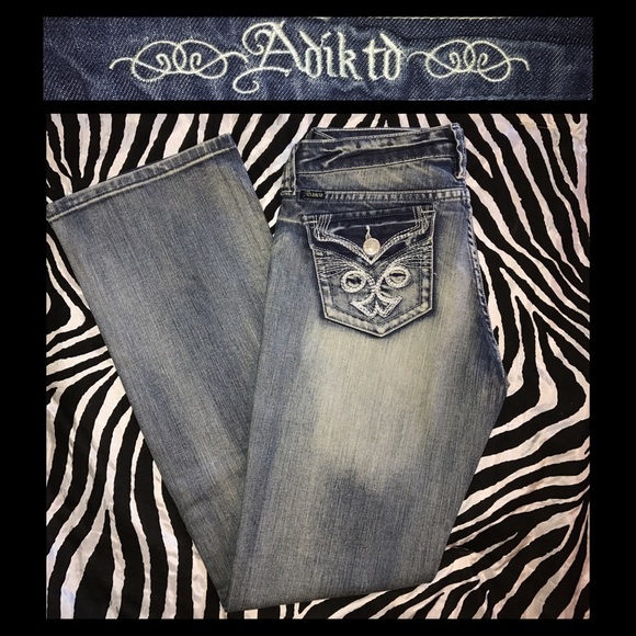 Adiktd mid rise relaxed fit jeans