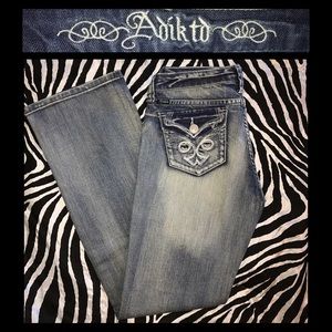 Adiktd mid rise relaxed fit jeans