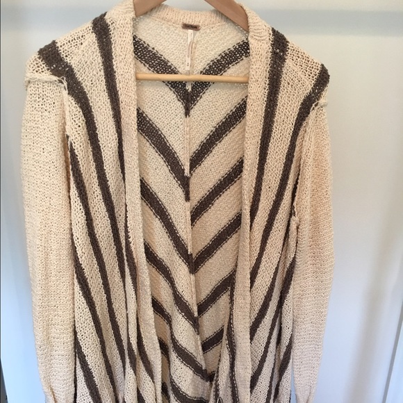 Free people striped sweater cardigan