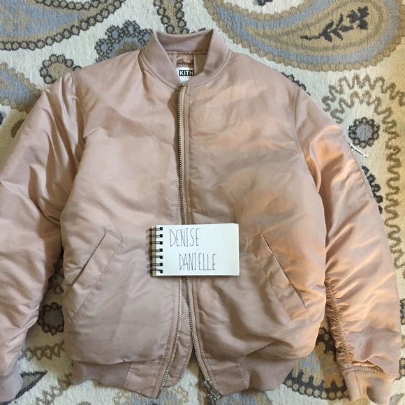 KITH apricot bomber jacket