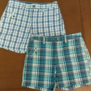 Women's plaid shorts
