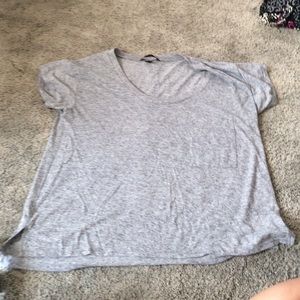 Gray boxy tee
