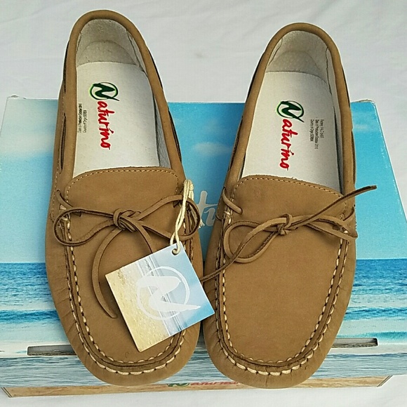 NATURINO BEIGE BUTTER SOFT LOAFERS/ MOCCASINS, 33