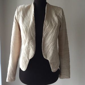 Mossimo Cream Cropped Jacket Blazer S