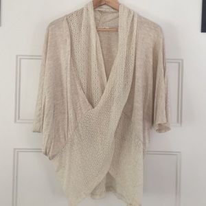 Anthropologie cream tunic -Never worn