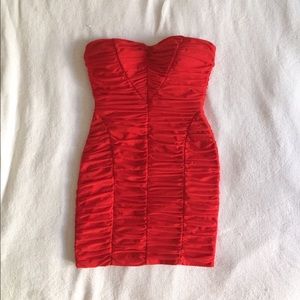 Pink bebe minidress