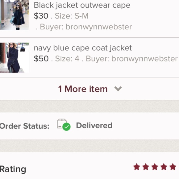 navy blue thin light cape coat jacket - Picture 4 of 4