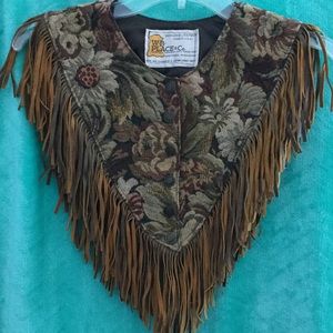 W.B. Place &Co. Vintage Western vest/poncho