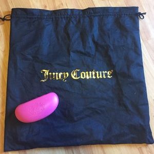 Juicy Couture dust bag and sunglass case