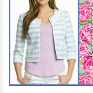 Lilly Pulitzer Jackets & Coats - Lilly Pulitzer Nelle Jacket Flutter Blue Lurax Lilly Pulitzer Jackets & Coats - Lilly Pulitzer Nelle Jacket Flutter Blue Lurax