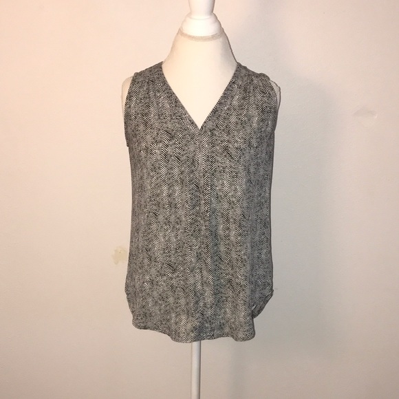 Black and White Blouse