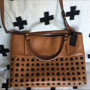 Coach cognac leather bag