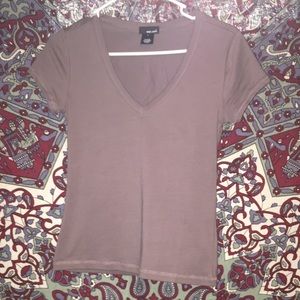 wet seal light brow / purple top.