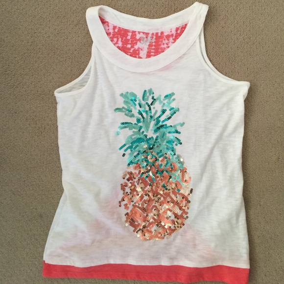 Girls justice tank top, size 18.