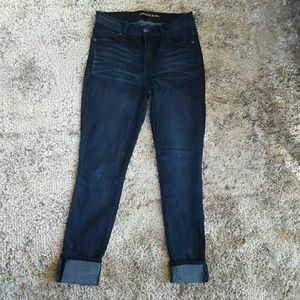 EXPRESS High waisted Cuffed Skinny Jean
