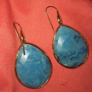 Turquoise tear drop shaped earrings!