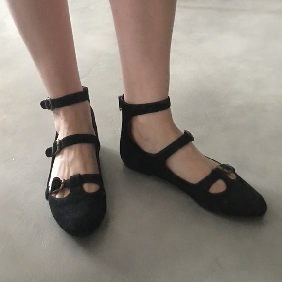 Jeffrey Campbell tri-buckle flat