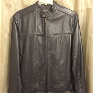 Dockers Mens Bikers Genuine Leather Jacket