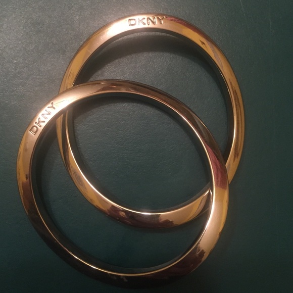 DKNY silver bangles