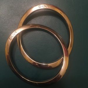 DKNY silver bangles