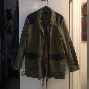 Army green parka