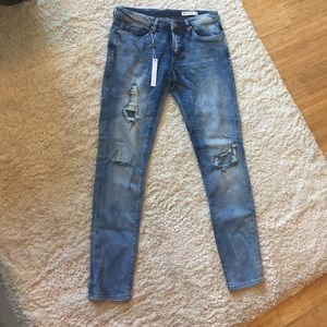 BlankNYC Skinny Classique Distressed Jeans