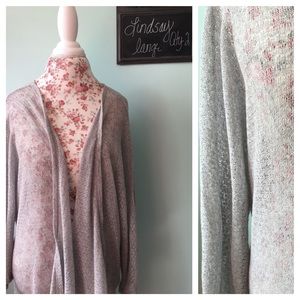 LuLaRoe Lindsay kimono  large gray nwt