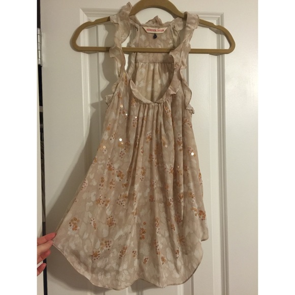 Rebecca Taylor Leopard Sequin Top